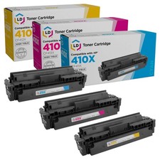 LD Compatible Replacements Fits for HP 410X 3PK: 1 CF411X/1 CF413X/1 CF412X picture