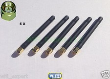 5 x HIGH GAIN 2dBi 900/1800 MHz SMA Male Plug Straight GSM GPRS Antenna 3