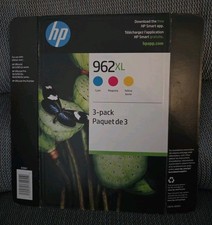 OEM Genunie HP 962XL 3-Pack Cyan Magenta Yellow Color Ink Cartridges NEW Ex 2023 picture