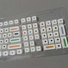 PBT Buttons OEM Height 108 Keys Sublimation Dot Mechanical Keyboard Spare Parts picture