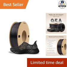 Flexible TPU 3D Printer Filament Black 250g 1.75mm 95A Shore Hardness picture