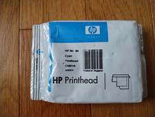 2014 GENUINE HP #80 CYAN PRINTHEAD DESIGNJET 1000 1050 C4821A SEALED PRINT HEAD picture