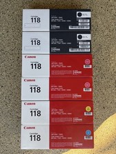 Canon 118 Toner Cartridge (2 - Black, 1 - Cyan, 2 - Magenta, 1 - Yellow) - NEW picture