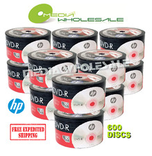 600 HP Blank 16X DVD-R DVDR Branded Logo 4.7GB Media Disc 12x50pk FREE EXPEDITED picture