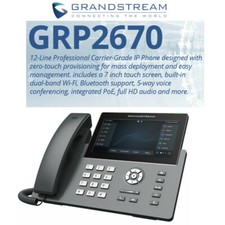 Grandstream GRP2670 12-Line 6 SIP IP Phone WiFi Bluetooth Color Touchscreen picture
