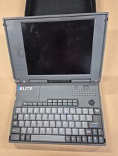 Vintage Retro Midwest Micro Elite TS34X Laptop Intel 486 CPU Floppy Carry Case picture