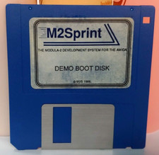 M2Sprint Demo Boot Disk M 2 Sprint Vintage OLD AMIGA FLOPPY DISC Tested Original picture