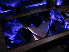 🔥 Solo Leveling XXL Gaming Mouse Pad - Sung Jinwoo & Shadow Monarch 🖱️ picture