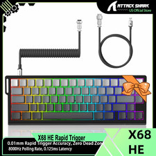 ATTACK SHARK X68 HE Rapid Trigger Keyboard Magnetic Switch with C01PRO  Cable picture