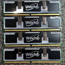 Used 16GB DDR2 RAM (4x4GB) DDR2-800 Winchip GDE4GB28L250C5-16GK picture