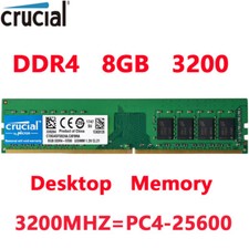 Crucial DDR4 8GB 3200 Mhz PC4-25600 288pins Desktop Memory Dimm Ram 1 X 8GB picture