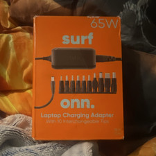 onn. Surf 65W 19V 3.42A Laptop Power Adapter 10 Tips for Chromebook Orange picture