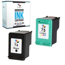 2PK CMYi Compatible HP 74 75 Ink Cartridges for HP PhotoSmart C4200 C4205 C4210 picture