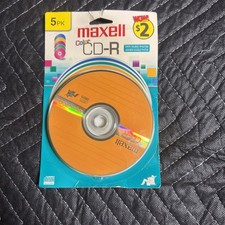 Maxwell Color Cd-r 80 Min Color Discs Pack of 5 New picture