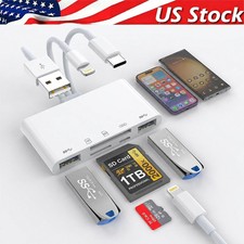 5 in 1 Memory Card Reader USB 3.0 OTG Adapter SD Card Reader For iPhone/iPad LOT picture