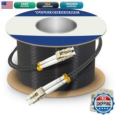 YUTIANHOME 100m LC-LC OM3 Outdoor Armored Fiber Optic Patch Cable 40Gb 10Gb picture