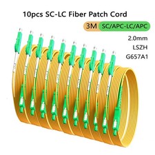 1/2/3/5/10pcs Fiber Optic Patch Cable SC/APC-LC/APC 3M 2.0mm LSZH G657A1 picture