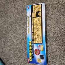 Big Bright Easy See Keyboard Yellow Large Print Letter Keys - Visual Impaired picture