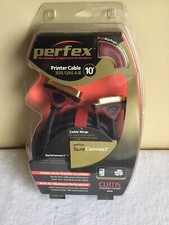 Brand New In Package Perfex 10' Printer Cable Curtis Connections IEEE 1284 A-B picture