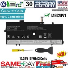 ✅L18C4P71 L18L4P71 L18M4P72 Battery For Lenovo ThinkPad X1 Carbon 7th 8th Gen US picture