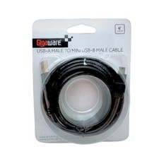 Gigaware 6-Foot USB-A Male To Mini USB-B Male Cable picture