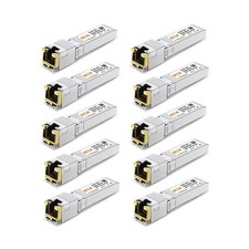 10Pack 1.25G/2.5G/5G/10GBase-T SFP+ Transceiver, 10G SFP+ to RJ45 Copper Modu... picture