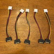 5 x Male Satav15-pin to Male Molex Adapter  picture