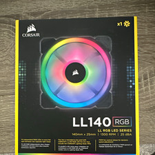 Corsair LL140 RGB 140mm PWM Case Fan 4-Pin 1300RPM 51.5CFM CO-9050073-WW picture