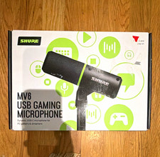 Open Box Unused Shure MV6 USB-C Gaming Microphone Black Desktop Streaming Mic picture