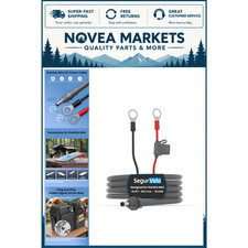 10FT Weatherproof DC Extension Cable for Starlink Mini, 18AWG with Fuse Holder - picture