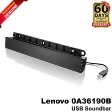 Lenovo 0A36190 USB External Soundbar 2.0 Stereo Speakers for ThinkVision picture