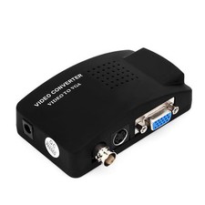 BNC Video to VGA Converter Composite S-video to PC VGA Adapter 1080P Switch Box picture