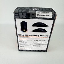 Cyberpower PC Elite M2 Wired Black Gaming Mouse RGB 6-Color w/ 6 Buttons NEW picture