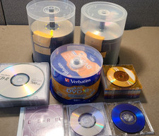 BLANK DISCS MEDIA Huge Mixed Lot - CDR's, DVD-R's, DVD+R DL, Minis - Unused  picture