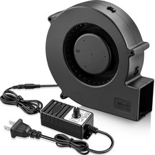 140mm x 40mm Variable Speed Blower Fan, 110V 120V 220V AC Powered 5.5 inch Sq... picture