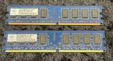(2) NANYA - 2GB DDR2 2Rx8 PC2-6400U 240pin DIMM DESKTOP Memory RAM - 4 GB Total picture