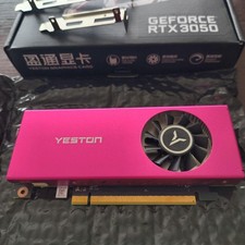 Yeston GeForce RTX 3050 GPU Low Profile Single Fan No PSU Needed Used picture
