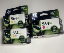 HP 564XL Magenta High Yield Ink Cartridge EXP 2023 LOT. Magenta/Yellow 2X picture