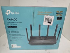 Tp-Link Dual-Band 6-Stream WiFi 6 Router Archer AX4400 Black Factory Sealed NEW picture