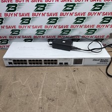 MikroTik Cloud Router Switch CRS226-24G-2S+RM w/Power Cord - PwrsOn - USED picture