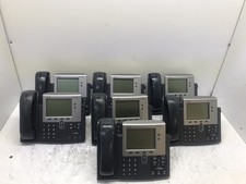 Lot of 7 Cisco 7942 IP Business Phone Cisco IP-7942 NO HANDSET CORD picture
