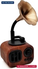 Tipmant Mini Classic Wireless Bluetooth Speaker Stereo Audio Retro Vintage Recor picture