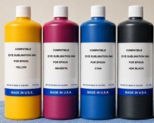 COMPATIBLE SUBLIMATION BULK INK REFILL EPSON SURECOLOR F570 F170 (4,000 ML) CYMK picture