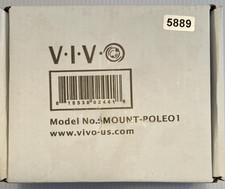 NEW | VIVO Mount-Pole01 Bracket Pole Mount - VESA 75x75mm and 100x100mm | Black picture