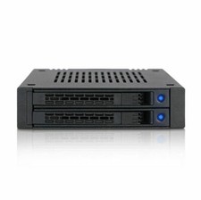 ICY DOCK MB742SP-B 2x2.5 inch SAS/SATA HDD/SSD 3.25inch Bay Mobile Rack picture
