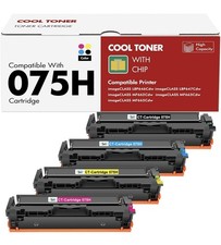 075H 4 Pack Toner Compatible Cartridges BCMY imageCLASS MF665 MF663 LBP647 picture