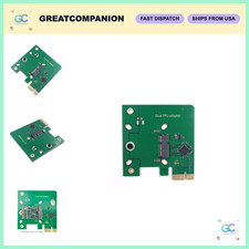 Dual Edge TPU PCIe x1 Low Profile Adapter - Coral Accelerator Board, Mounting Sc picture