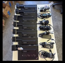 Lot of 7 Lenovo ThinkPad Mini Dock 3 Type 4338 Docking Station with Power Supply picture