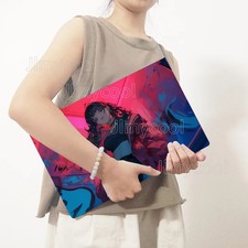 2 Pieces Pink Anime Cool Girl Vinyl Laptop Sticker Self-adhesive Case for Lenovo picture