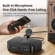 For Wired Speaker/AMP Bluetooth Wireless Receiver home Stereo Audio AUX RCA USB picture